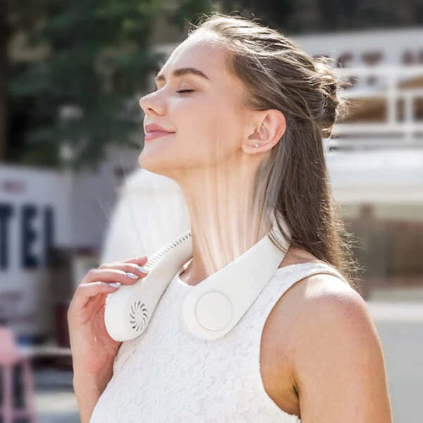 ПРЕНОСЛИВ ВЕНТИЛАТОР ЗА НА ВРАТ ЗА ПАТУВАЊЕ