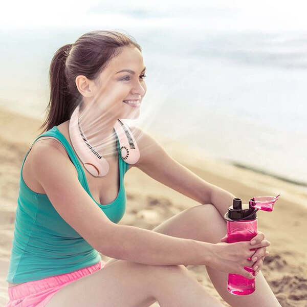 ПРЕНОСЛИВ ВЕНТИЛАТОР ЗА НА ВРАТ ЗА ПАТУВАЊЕ