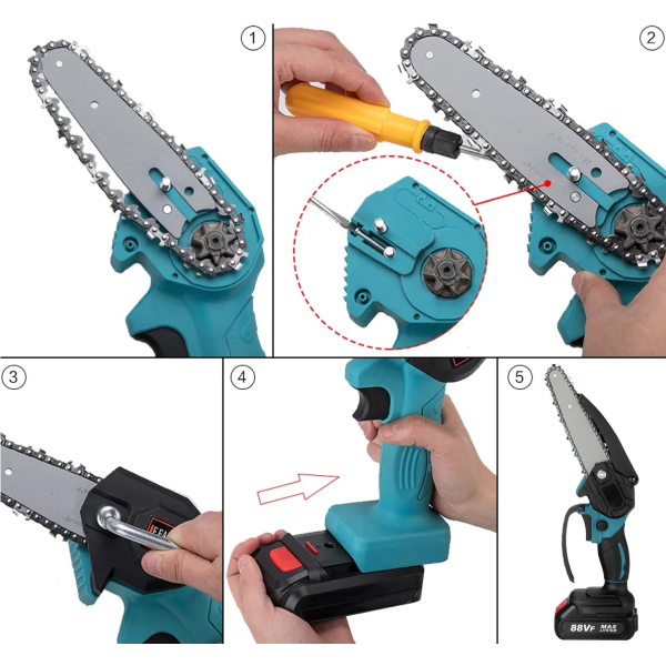 БАТЕРИСКА ПИЛА СО 2 БАТЕРИИ И КУФЕР