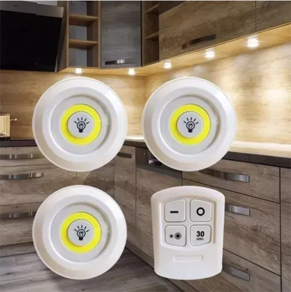 СЕТ ОД 3 LED СВЕТИЛКИ СО ДАЛЕЧИНСКИ УПРАВУВАЧ